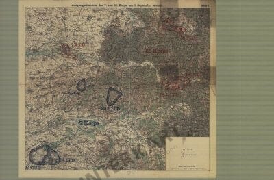 1903 - Aufklärungsübung, Nachtruhestellungen am 11. September, A