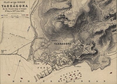 1811 - Plan of the Siege of Tarragona