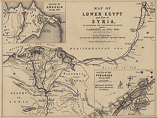 1801 - Map of Lower Ecypt and Part of Syria