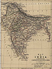 1799-1806 - Map of India
