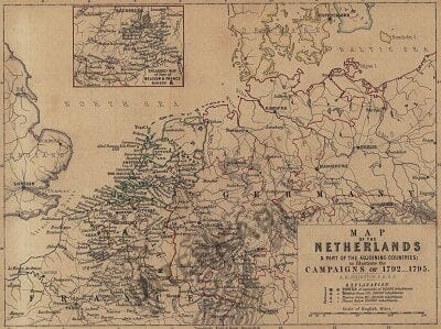 1799-1795 - Map of the Netherlands