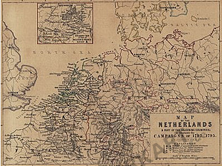 1799-1795 - Map of the Netherlands