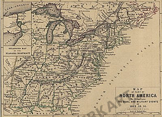 1812 - Map of Part of North America