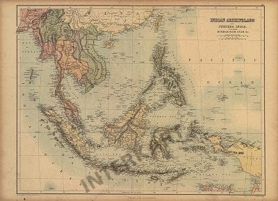 1865 - India 62 x 45cm