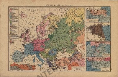 Völkerkarte von Europe (Replica)