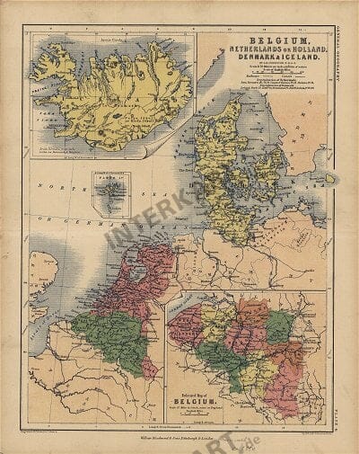 1850 - Belgium, Netherlands or Holland, Denmark & Iceland (Replica)