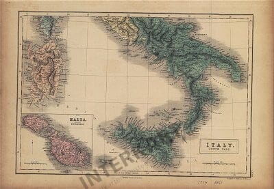 1854 - Italy (South Part)