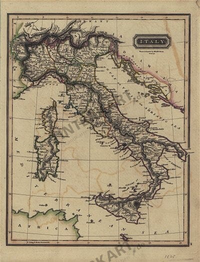 1825 - Italy 32 x 25cm