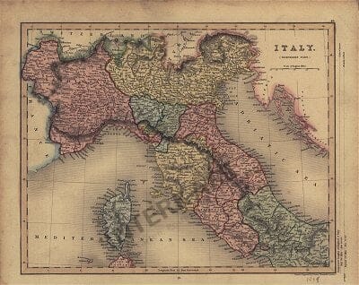1838 - Italy / Northern Part (Replica)