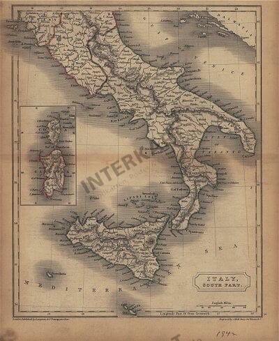 1842 - Italy (South Part)
