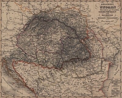 1855 - Galizien, Ungarn, Slavonien und Croatien, Siebenbürgen un