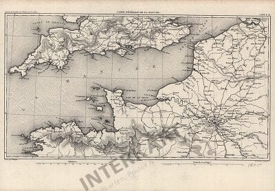 1845 - Carte Generale de la Manche