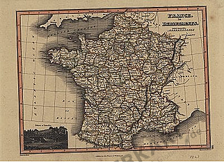 1823 - France in Departments