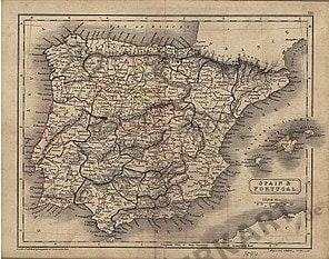 1844 - Spain & Portugal