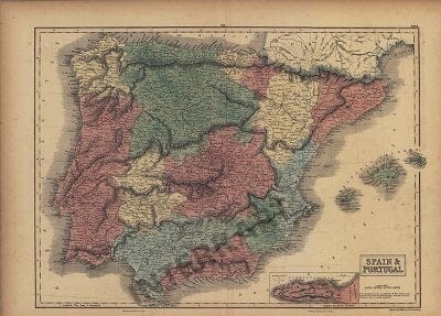 1854 - Spain & Portugal