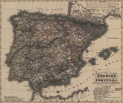1834 - Spain & Portugal