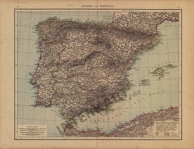 1881 - Spain & Portugal (Replica)