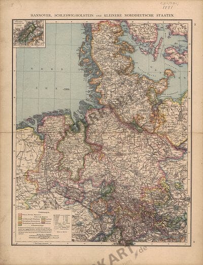 1881 - Hannover, Schleswig-Holstein und kleinere Norddeutsche St (Replica)