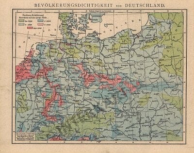 1881 - Bevölkerungsdichtigkeit (Replica)