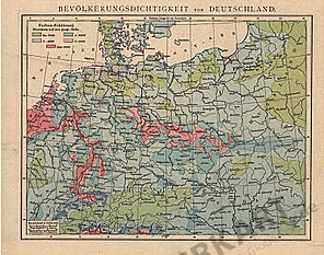 1881 - Bevölkerungsdichtigkeit (Replikat)