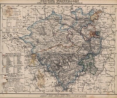1859 - Provinz Westphalen nebst Lippe-Detmold, Lippe-Schaumburg