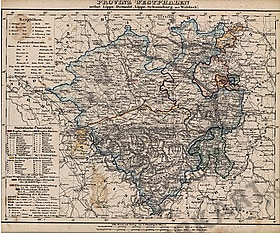 1859 -  Provinz Westphalen nebst Lippe-Detmold, Lippe-Schaumburg