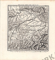 1845 - Carte du Pays Copris Entre L ´ISAR et L´INN