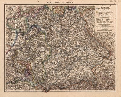 1881 - Württemberg und Bayern (Replica)
