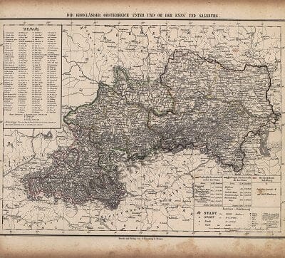 Die Kronländer Oesterreich unter und ob der Ems und Salzburg (Replica)