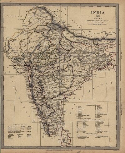 1835 - India XI Index Map