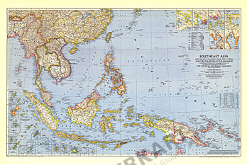 1944 Southeast Asia and the Pacific Islands National Geographic