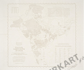 1946 Political Subdivisions Of India Map National Geographic
