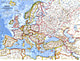 1962 Europa Kort 63 x 48cm