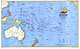 1974 Inseln des Pazifik Karte 94 x 57cm