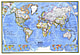 1975 World Map 89 x 61cm