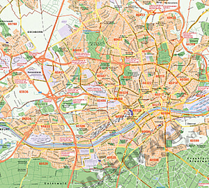 Stadtplan Grossraum Frankfurt Am Main 150 X 118cm