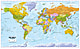 Politisk verdenskort på tysk sprog 1: 20 Mio 192 x 122cm
