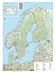 Nordeuropa Straßenkarte 87 x 116cm