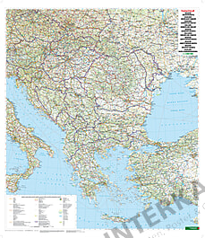 Balkan Und Sudosteuropa Landkarte 87 X 105cm