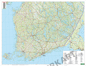 Finnland Landkarte - Finnland Karte als Poster