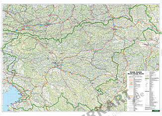 Slowenien Landkarte - Slowenien Karte als Poster