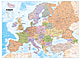 Political Europe Map german 120 x 89cm