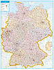 Postleitzahlenkarte Deutschland 98 x 139cm
