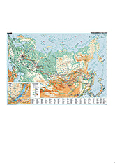 Transsibirische Eisenbahn Karte 96 x 68cm