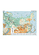 Trans-Siberian Railway Map 96 x 68cm