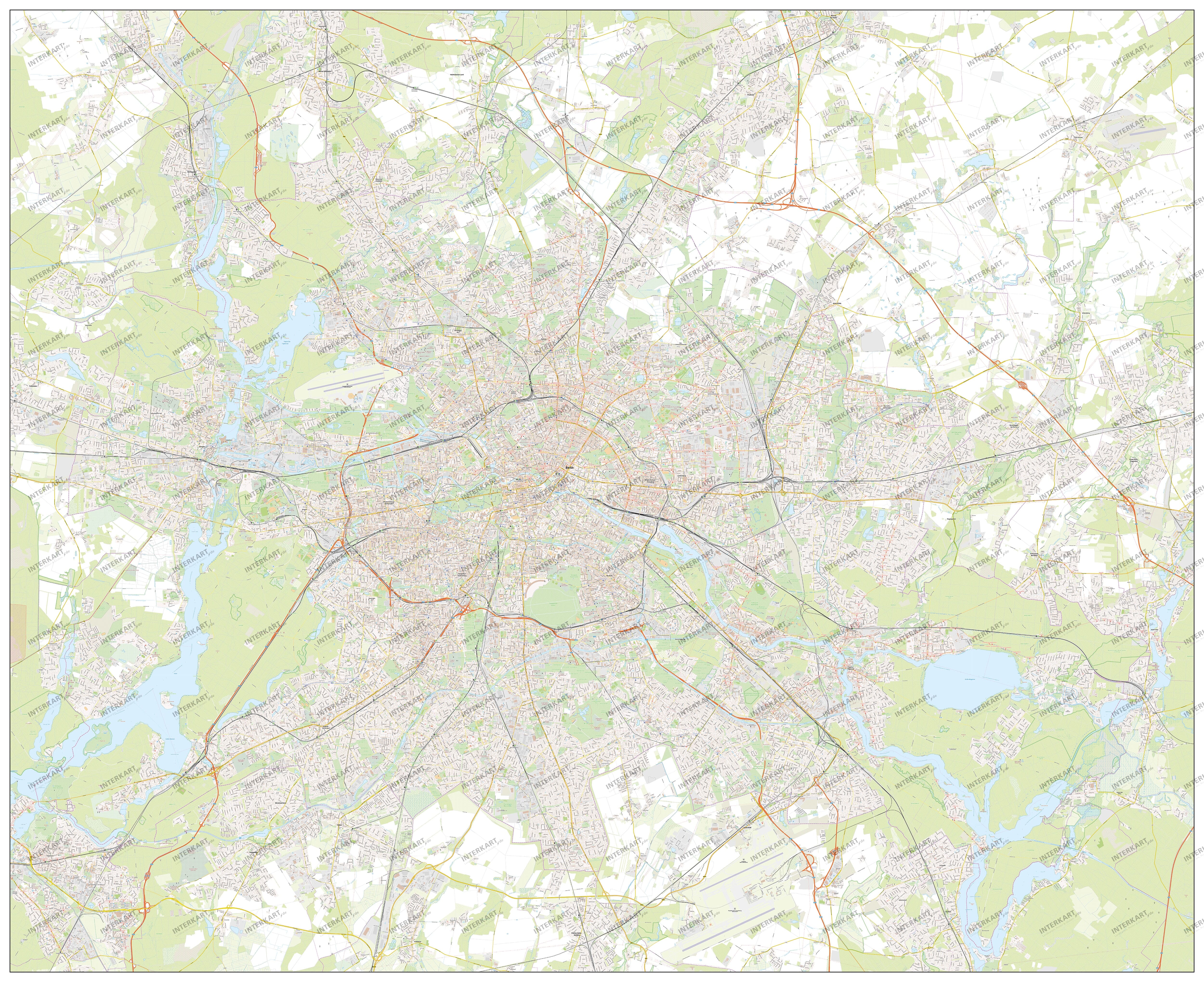 Digital City Map of Berlin