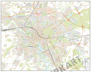 City Map Hannover 152 x 120cm