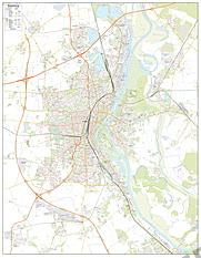  Stadtplan Magdeburg 120 x 155cm