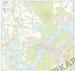 City Map Potsdam 120 x 125cm
