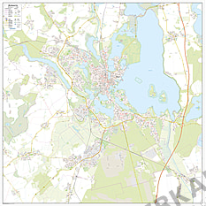 Stadtplan Schwerin 125 x 125cm